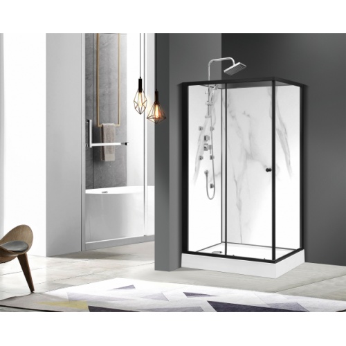 Cabine rectangulaire INDUSTRY Marble - 80x110 cm