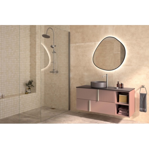 Meuble de salle de bain CANOPEE Laque Myrtille satiné
