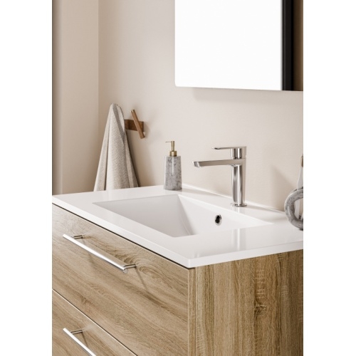 Meuble NEPTUNE 80 Bois Clair - Miroir Reflet Neptune 80 - Cote - Bois clair