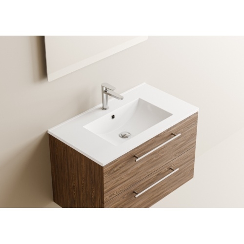 Meuble NEPTUNE Héritage Chêne 80 cm - Miroir Perle Neptune 80 - Vasque - Heritage chene