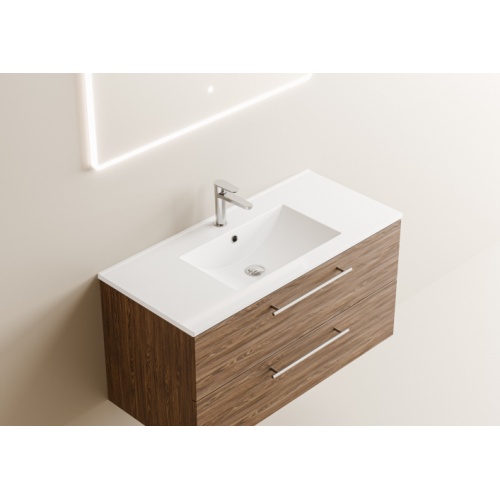 Meuble NEPTUNE Héritage Chêne 100 cm - SANS miroir Neptune 100 - Vasque - Heritage chene