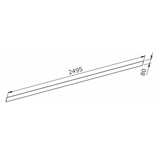 Bande métallique pour montage de 2 panneaux en alignement sans profilé KINWALLBAND01