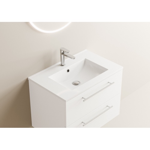 Meuble NEPTUNE Blanc 70 cm - SANS miroir Neptune 70 - Vasque - Blanc