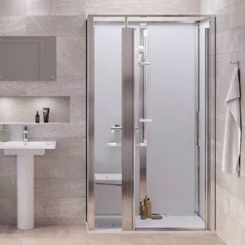 Cabine de douche ONYX en angle 1200x800cm - Version Gauche