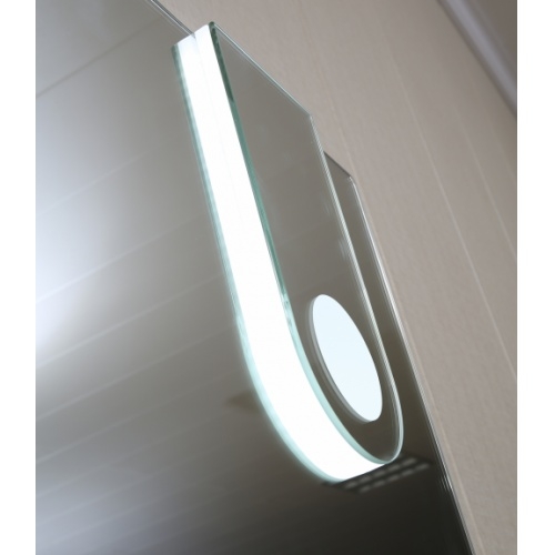 Meuble double vasque NEPTUNE Bois Clair 120cm - Miroir Elégance GS04 (4)