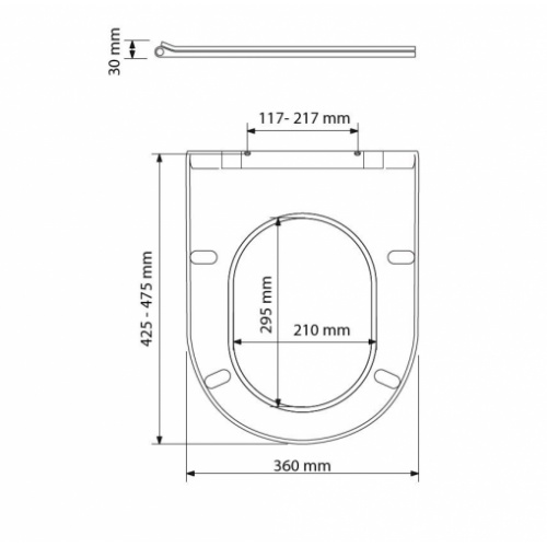 Abattant Tissot Pro D-ECO Blanc* D-Eco