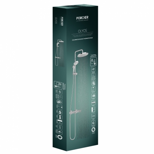Colonne de douche thermostatique OLYOS II - D2640AA* PORCHER_OlyosII_D2640AA (3)