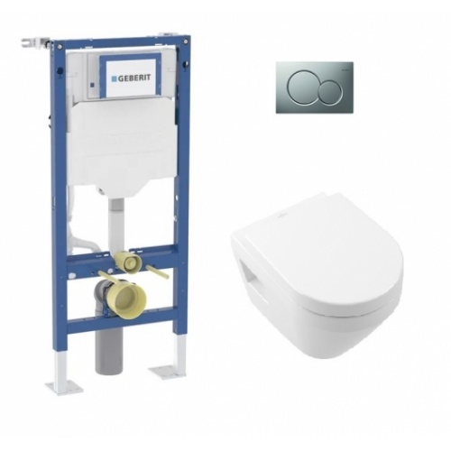 Pack WC Geberit UP320 + Cuvette Architectura TwistFlush + plaque Sigma Chromé Mat*