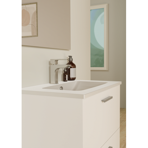 Meuble de salle de bain TIXIKIT 60 en kit - 2 tiroirs - Blanc Brillant TIXIT_60_TIROIRS_BLANC_VERTICAL