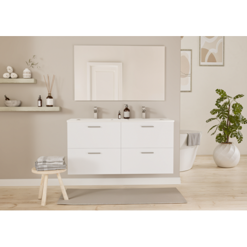 Meuble de salle de bain TIXIKIT 120 en kit Blanc