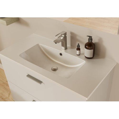 Meuble de salle de bain TIXIKIT 120 en kit Blanc TIXIT_120_TIROIRS_BLANC_VASQUE