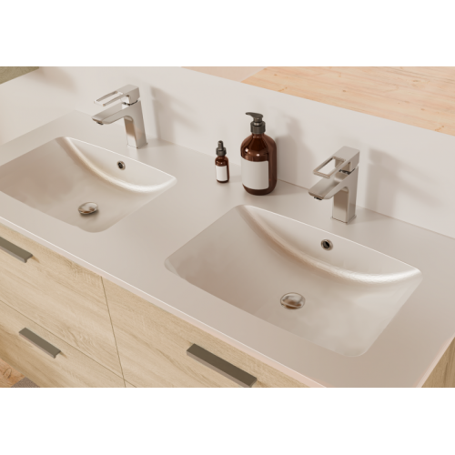 Meuble de salle de bain TIXIKIT 120 en kit Bois Clair TIXIT_120_TIROIRS_BOIS_CLAIR_VASQUE
