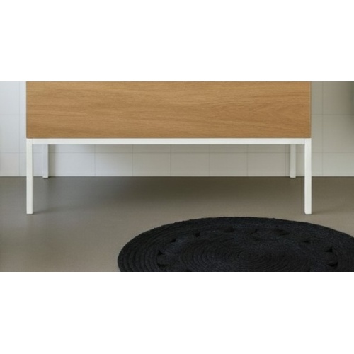 Piétement métal pour meuble STREET 90 - Blanc Mat Piétement métal pour meuble STREET 90 - Blanc Mat