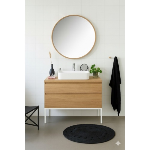 Piétement métal pour meuble STREET 90 - Blanc Mat Street 90 blanc Piétement métal pour meuble STREET 90 - Blanc Mat Street 90 blanc