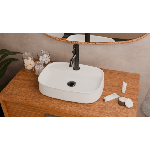 Vasque à poser SQUARE 55x38cm Blanc brillant Vasque à poser SQUARE 55x38cm Blanc brillant