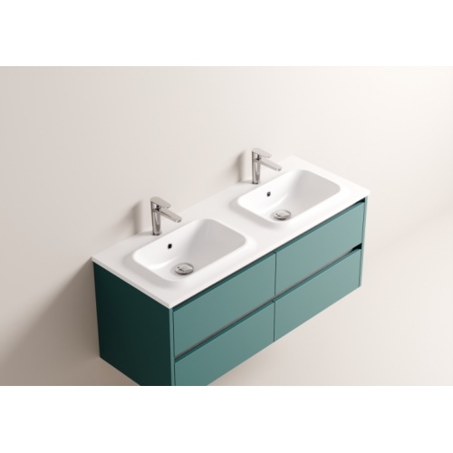 Meuble vasque JUPITER 3.0 Bleu Canard 120 cm - Plan Dune - Sans miroir Jupiter 120 - Vasque DUNE - Bleu canard Meuble vasque JUPITER 3.0 Bleu Canard 120 cm - Plan Dune - Sans miroir Jupiter 120 - Vasque DUNE - Bleu canard