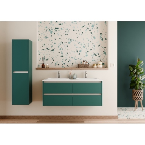 Meuble vasque JUPITER 3.0 Bleu Canard 120 cm - Plan Dune - Sans miroir Meuble vasque JUPITER 3.0 Bleu Canard 120 cm - Plan Dune - Sans miroir