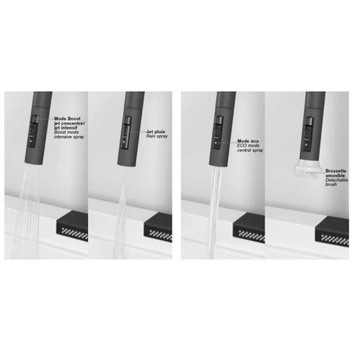 Evier de cuisine multifonctions Blanc et Noir - L910 Evier_3