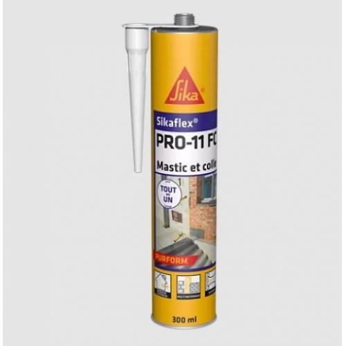 Sikaflex PRO FC11 Gris, mastic élastique et colle polyvalente Sikaflex PRO FC11 Gris, mastic élastique et colle polyvalente