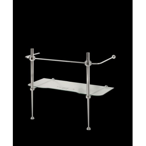 Ens. lavabo rétro 80 cm monotrou + piètement chromé WALDORF WD919751