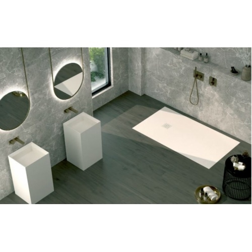 Receveur BASALTO Pergame 180x90cm - Grille assortie - SH BASALTO Pergame Amb