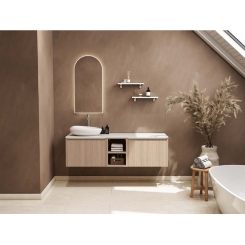 Meuble de salle de bain STRIATO 150 Chêne Strié Doré STRIATO AMB13