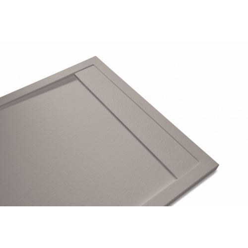 Receveur de douche écoulement linéaire Stone Cover Andromède Fango 80x120 andromeda-Fango_2