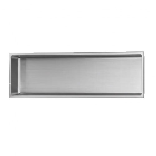 Niche murale de douche, étagère encastrable douche acier Inox Brossé - 30x90cm 00-NICHE