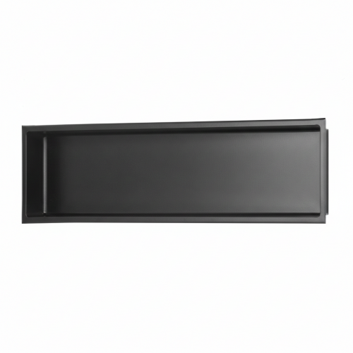 Niche murale de douche, étagère encastrable douche acier Noir Mat - 30x90cm 00-NICHE