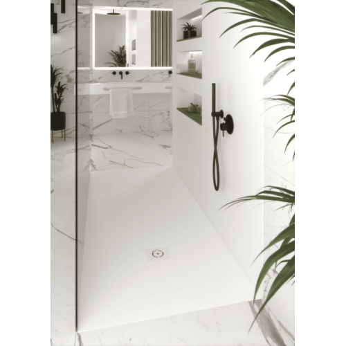 Grille receveur Relief Plus couleur Texture Pizarra RELIEF-PLUS_Liso-Pure-White