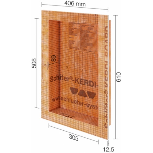 Niche prête à carreler Schlüter KERDI-BOARD-N 305x508 mm* KB12N305508A1