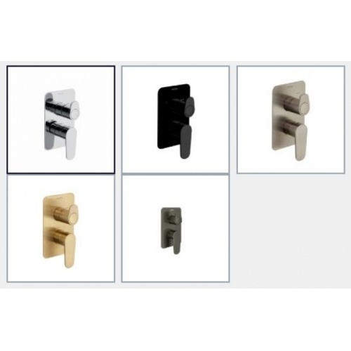 Robinetterie douche encastrée ALEXIA 2 voies Mécanique Chromé 36D302528 Coloris