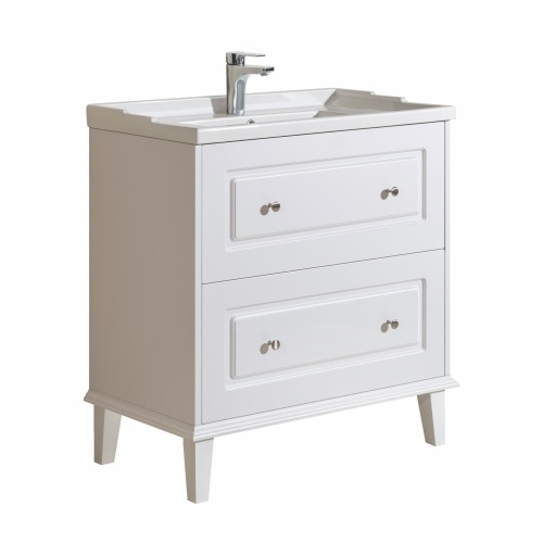 Meuble de salle de bain RETRO Blanc mat 80cm RETRO Matt White-02 Meuble de salle de bain RETRO Blanc mat 80cm RETRO Matt White-02