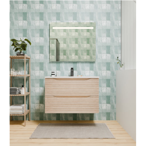 Meuble de Salle de Bain Structura 80cm 2 Tiroirs Bois Clair STRUCTURA_80 cm_BOIS CLAIR_FACE Meuble de Salle de Bain Structura 80cm 2 Tiroirs Bois Clair STRUCTURA_80 cm_BOIS CLAIR_FACE