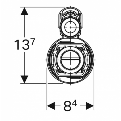 Mécanisme de chasse complet Geberit type 290, double touche 282 300 21 2-Schéma Mécanisme de chasse complet Geberit type 290, double touche 282 300 21 2-Schéma
