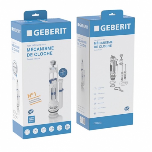 Mécanisme de chasse complet Geberit type 290, double touche 282 300 21 2 Mécanisme de chasse complet Geberit type 290, double touche 282 300 21 2