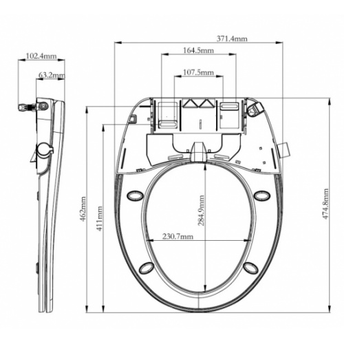 Abattant WC japonais SANI ONE V2 (sans électricité) SANIONE-V2 (5) Abattant WC japonais SANI ONE V2 (sans électricité) SANIONE-V2 (5)