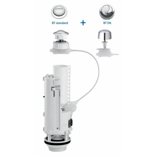 Mécanisme de chasse Optima 50 Câble + bouton de 6 mm Mécanisme de chasse Optima 50 Câble + bouton de 6 mm