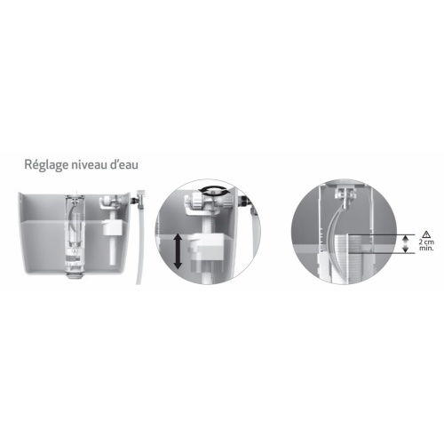 Robinet flotteur latéral Compact 95L Robinet flotteur - Niveau eau