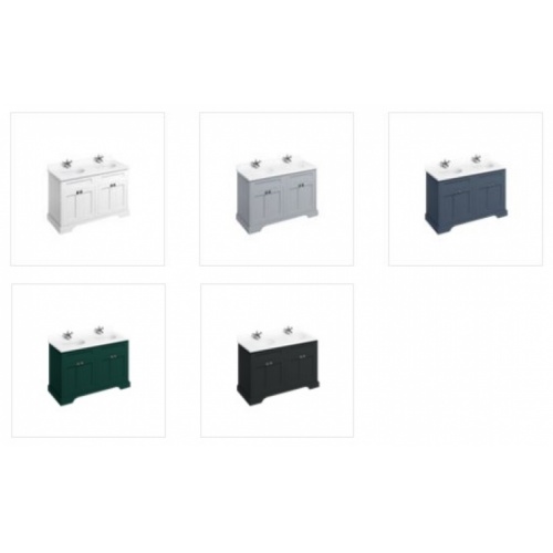 Meuble double vasque rétro Freestanding 130cm FREESTANDING Portes