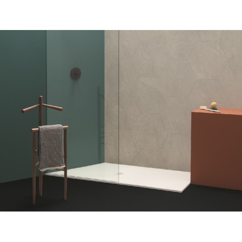 Receveur de douche en céramique SOLODUE recoupable 80x90cm Blanc mat SOLODUE-Azzurra-Blanc (5)