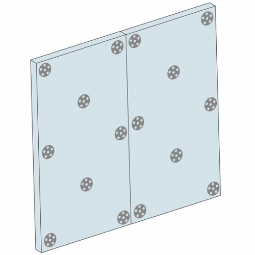 Lot de 100 rondelles inox pour panneaux à carreler JACKOBOARD rondelle Lot de 100 rondelles inox pour panneaux à carreler JACKOBOARD rondelle