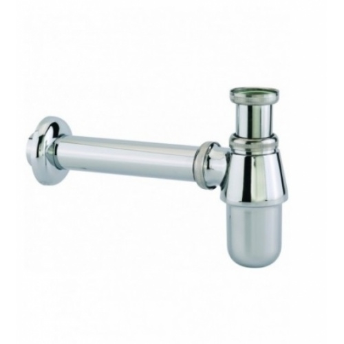 Siphon pour lavabo avec sortie murale et rosace Chrome Siphon pour lavabo avec sortie murale et rosace Chrome