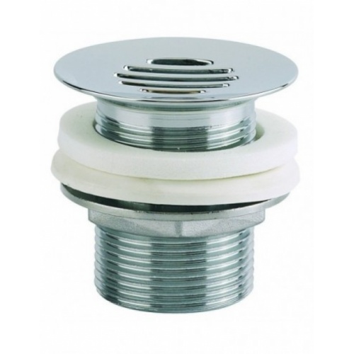Bonde à écoulement libre pour lavabo, grille laiton chromé Bonde à écoulement libre pour lavabo, grille laiton chromé