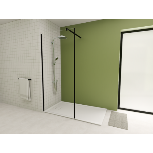 Paroi de douche WALK IN BLACK 80 cm WALK IN 90 côté Paroi de douche WALK IN BLACK 80 cm WALK IN 90 côté