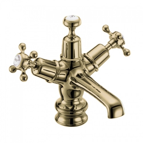 Mitigeur de lavabo Or Claremont Regent avec bonde 