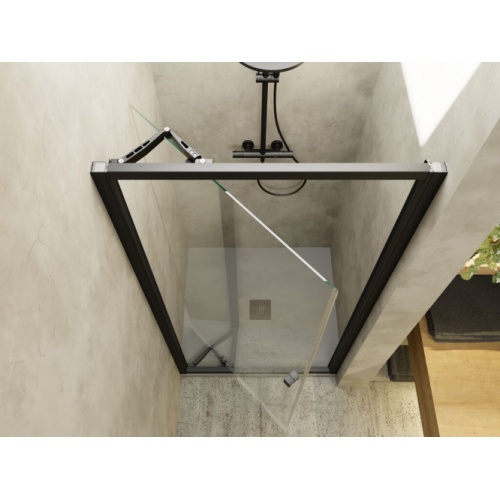Paroi de douche 1 panneau pivot-coulissante SERENA SE-310 Noir - 950-990mm Paroi de douche 1 panneau pivot-coulissante SERENA SE-310 Noir - 950-990mm