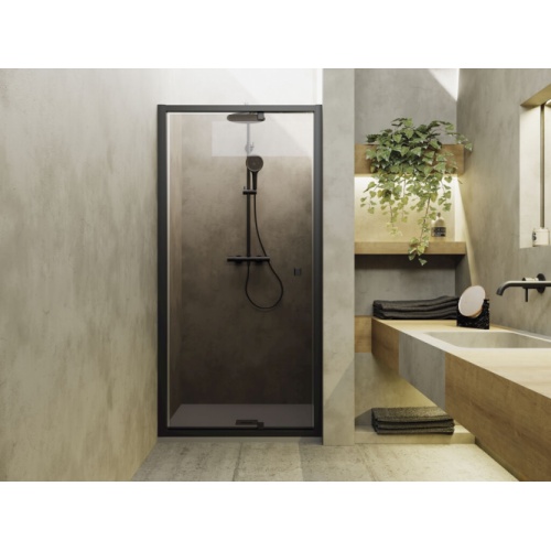 Paroi de douche 1 panneau pivot-coulissante SERENA SE-310 Noir - 950-990mm SE210-Negro-Bronce-Riga-A Paroi de douche 1 panneau pivot-coulissante SERENA SE-310 Noir - 950-990mm SE210-Negro-Bronce-Riga-A