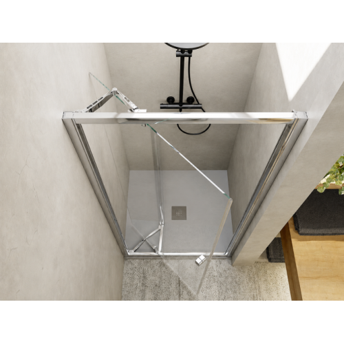 Paroi de douche 1 panneau pivot-coulissante SERENA SE-310 Argent brillant - 690-730mm Paroi de douche 1 panneau pivot-coulissante SERENA SE-310 Argent brillant - 690-730mm