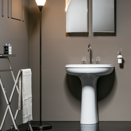 Colonne céramique pour vasque CHARME Blanc brillant